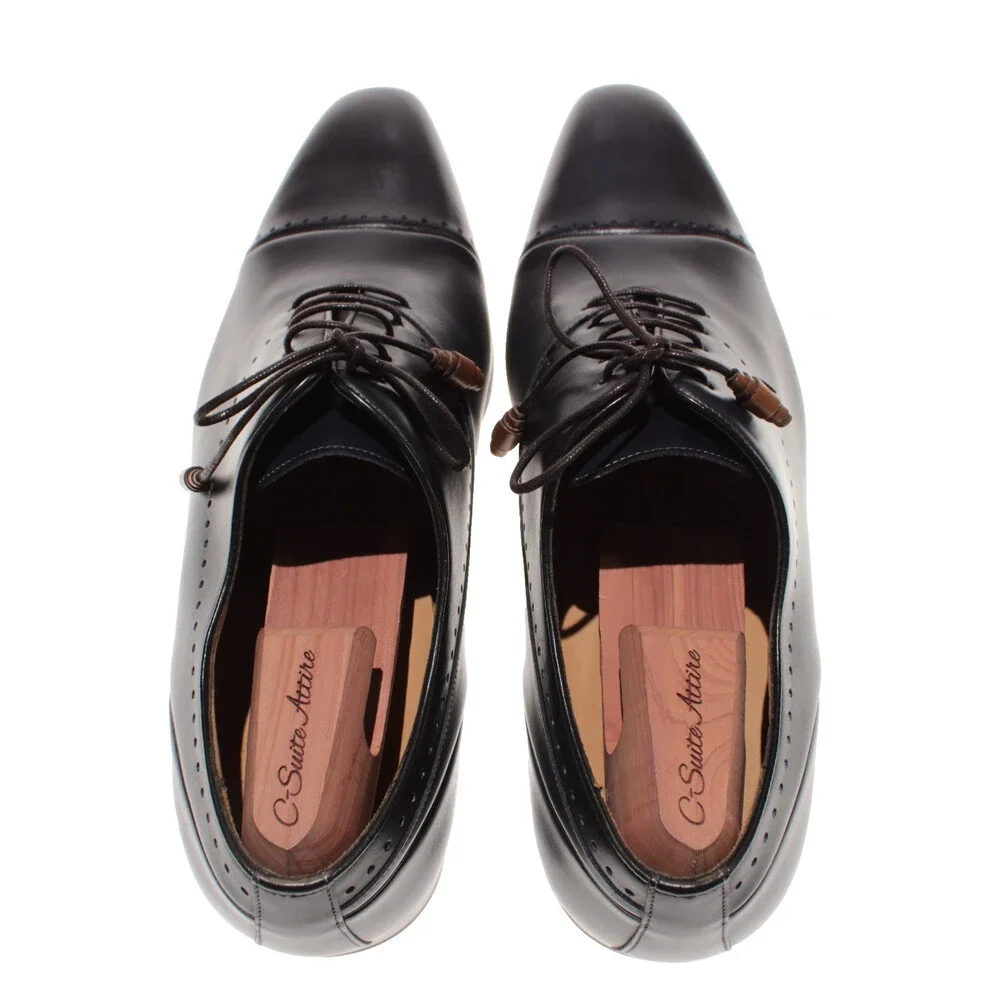 Mezlan NWD Icaro Lace Up Oxford Dress Shoes Size 11.5 US in Blue & Tan Leather